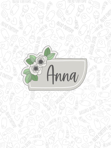 Floral Anna PLaque
