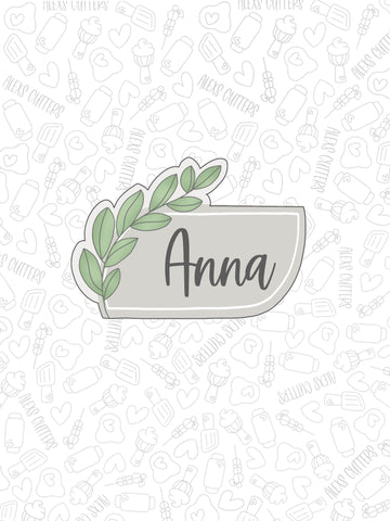 Greenery Anna PLaque