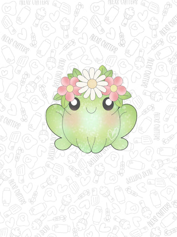 Floral Hippie Frog
