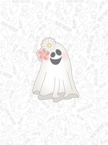 Tall Floral Ghost
