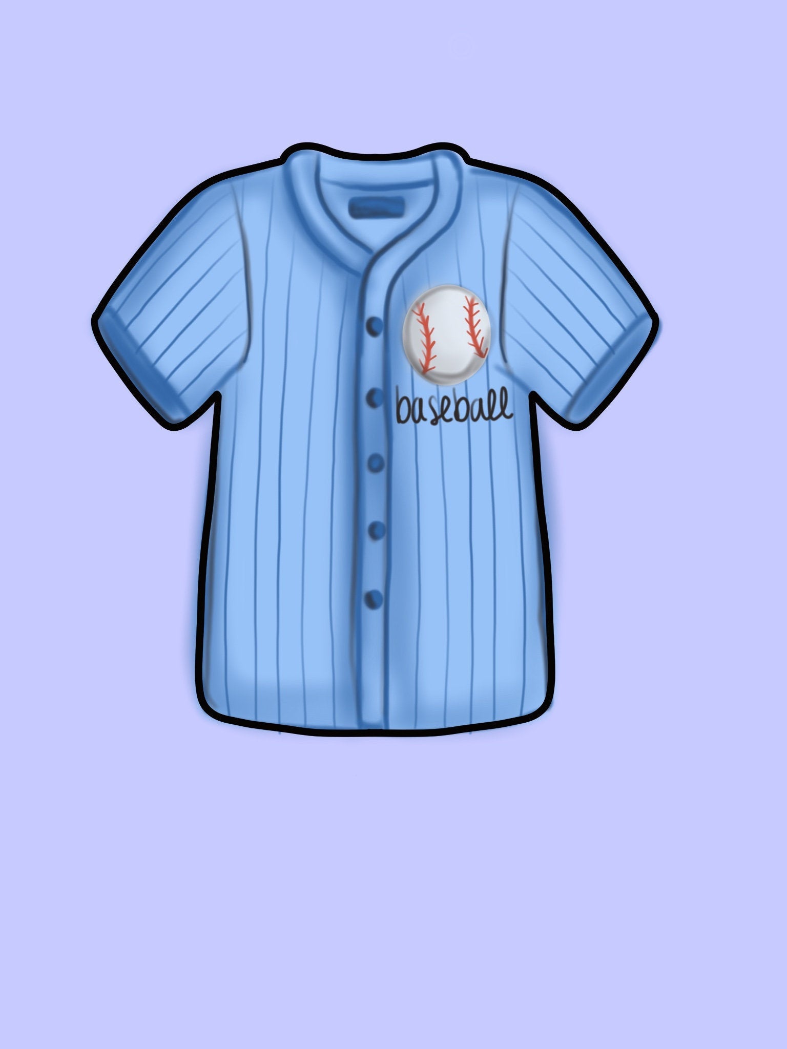 Baseball Cutter, Cute Baseball Jersey Shirt Cookie Cutter, Sports Cookie Cutter