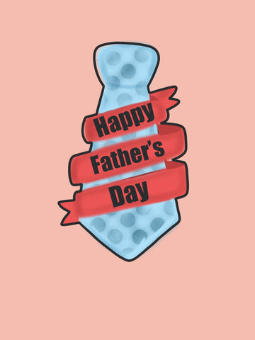 Cute Banner Tie Cookie Cutter, Fathers day Cutter