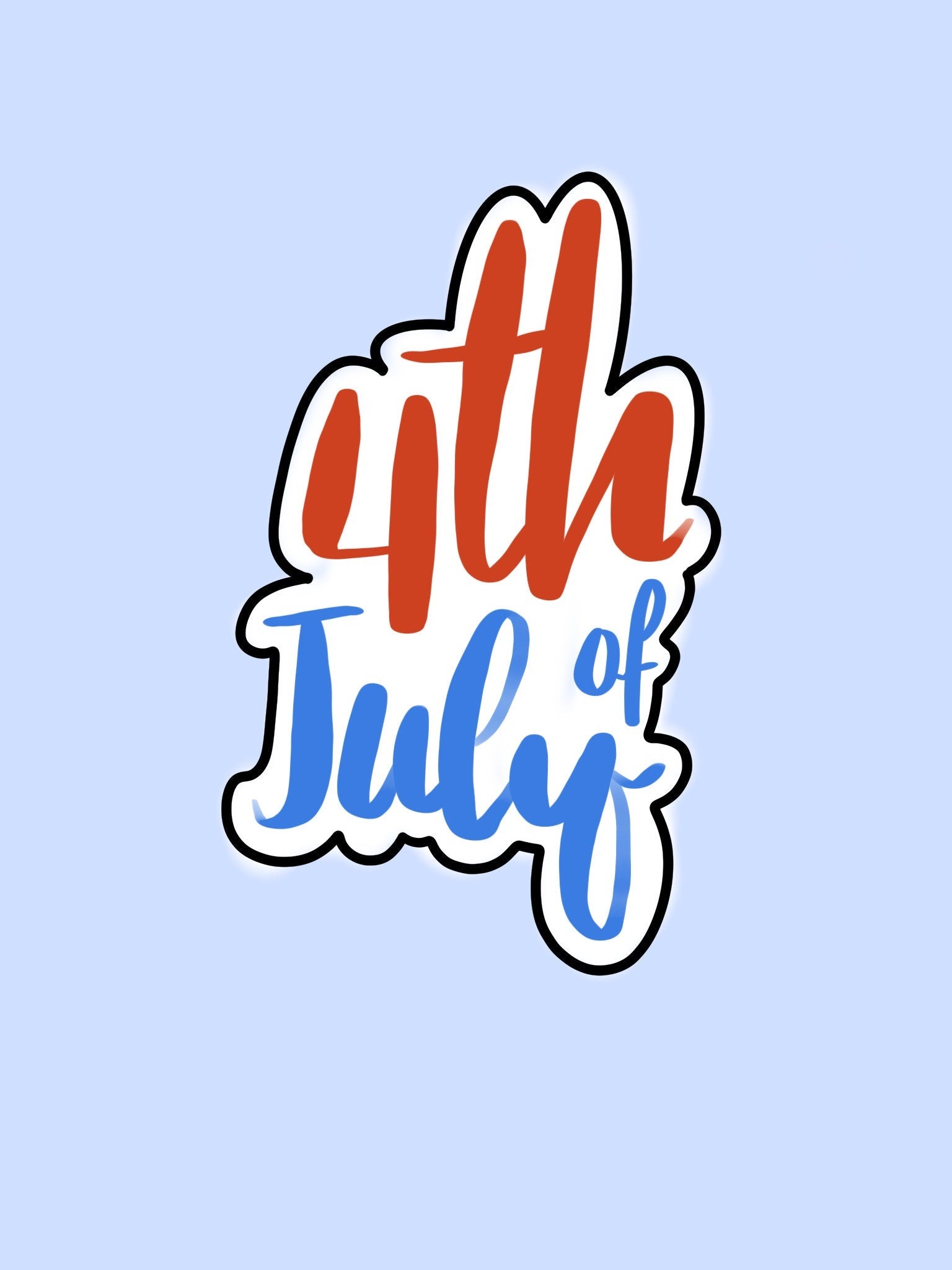 4th Of july Plaque Cookie cutter