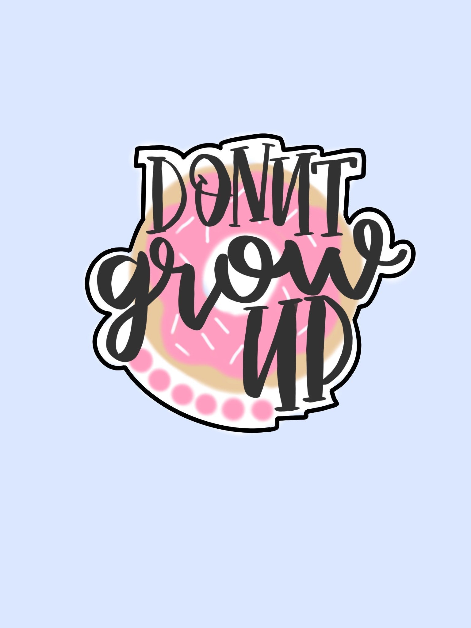 Donut Grow Up Plaque Cookie Cutter