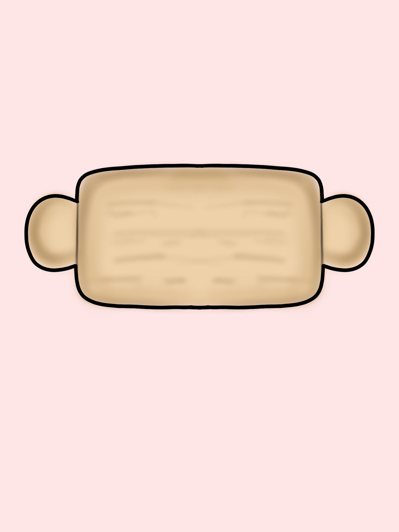 Chubby Rolling Pin Cookie Cutter, Baking Cutter