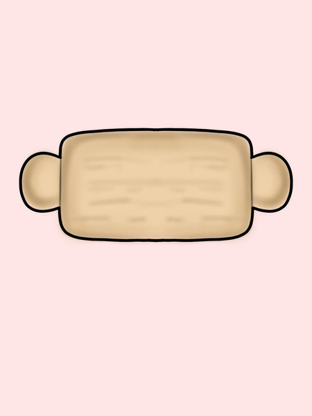 Chubby Rolling Pin Cookie Cutter, Baking Cutter