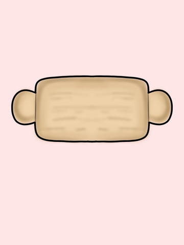 Chubby Rolling Pin Cookie Cutter, Baking Cutter