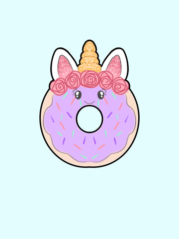 Unicorn Donut Cookie Cutter