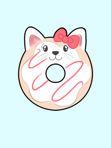 Kitty Donut Cookie Cutter