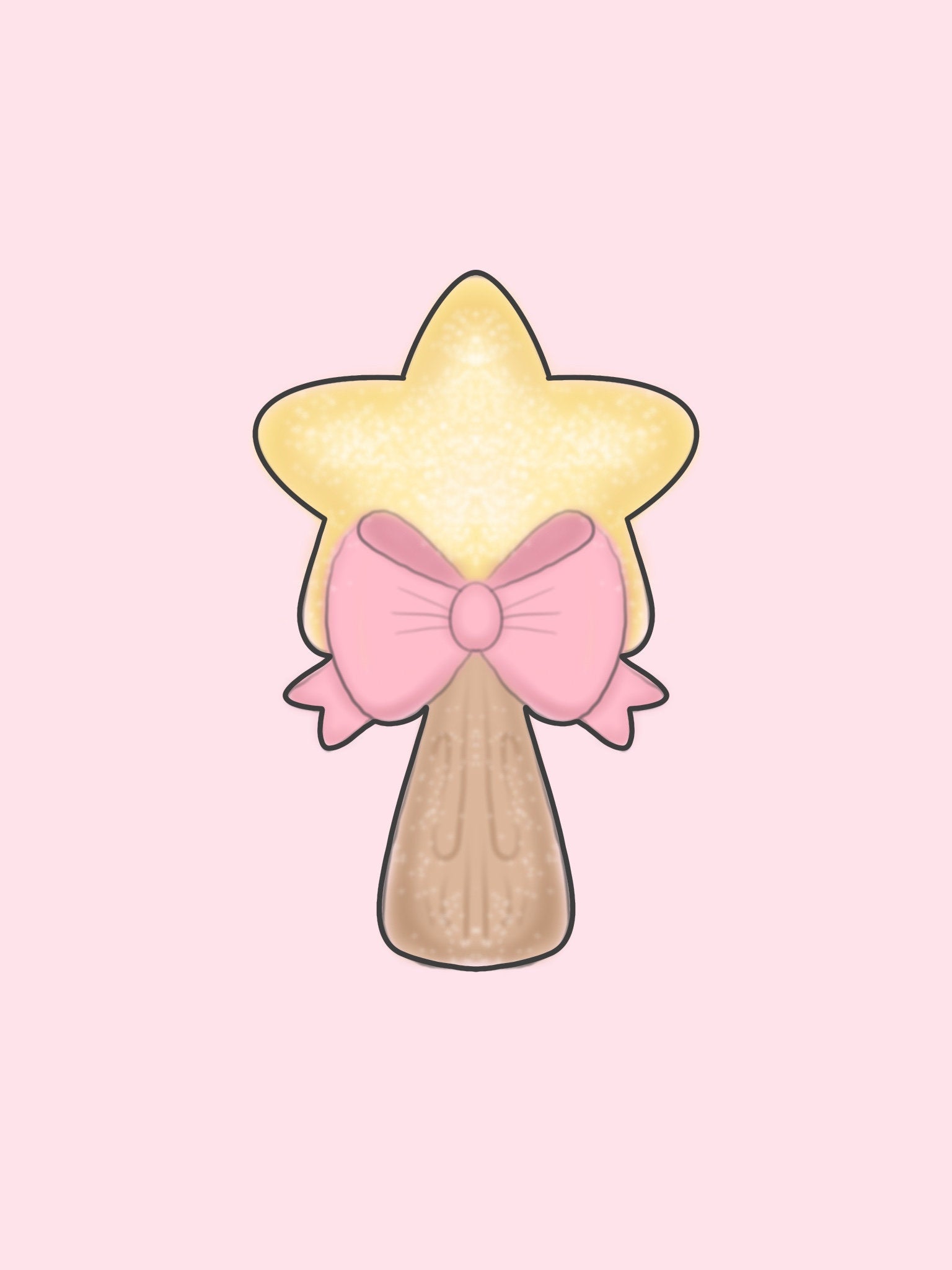 Girly Chubby Star Wand Cookie Cutter