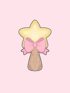 Girly Chubby Star Wand Cookie Cutter