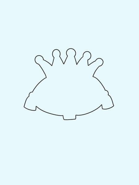 Crown On Cushion Cookie Cutter