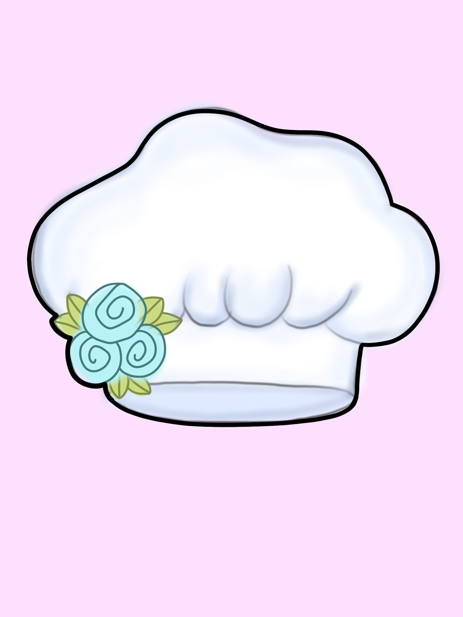 Floral Baking Hat Cookie Cutter