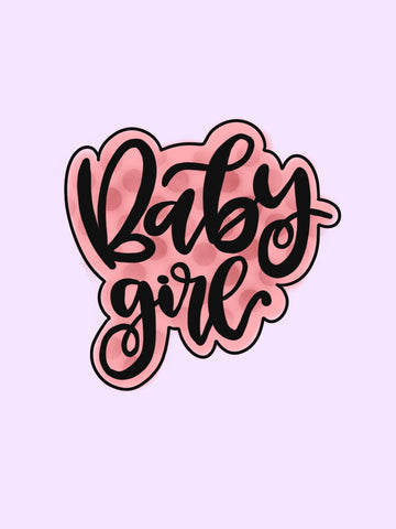 Baby Girl Plaque Cookie Cutter