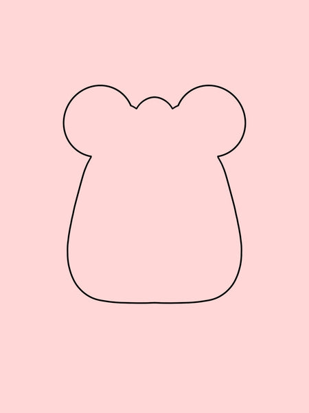 Chubby Mouse Backpack Cookie Cutter
