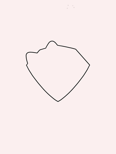 Chubby Girly Diamond Cookie Cutter