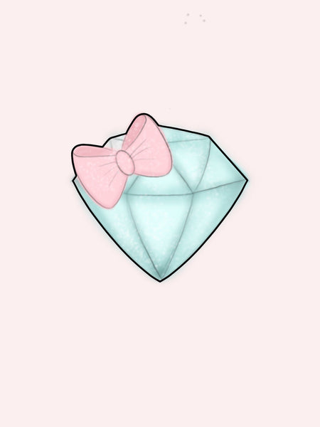 Chubby Girly Diamond Cookie Cutter