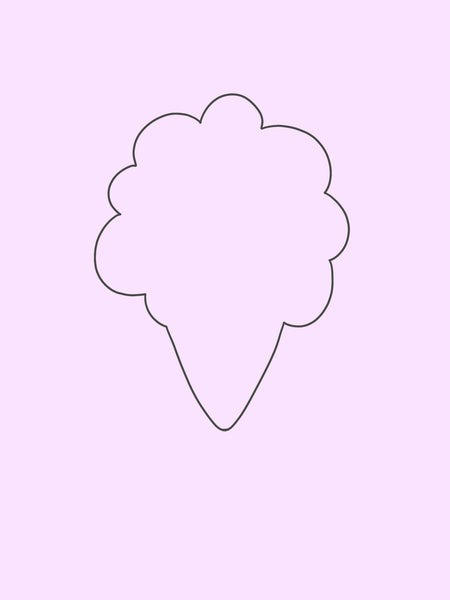 Cotton Candy Cookie Cutter