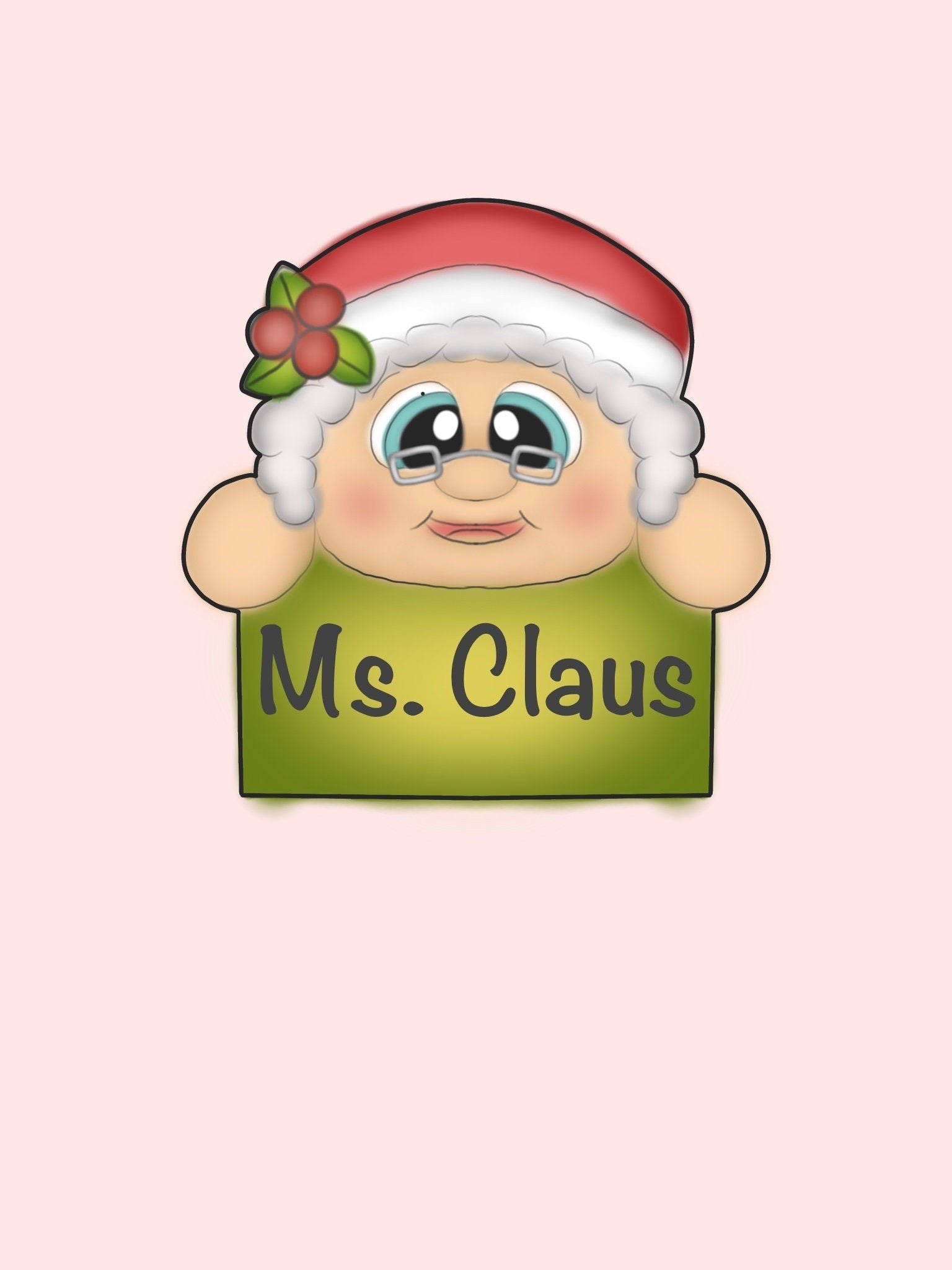 Ms. Claus Plaque Cookie Cutter