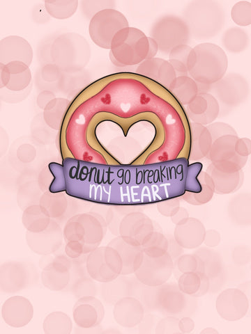 Heart Cutout Donut Plaque Cookie Cutter