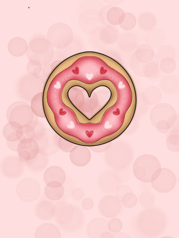 Heart Cut Out Donut Cookie Cutter