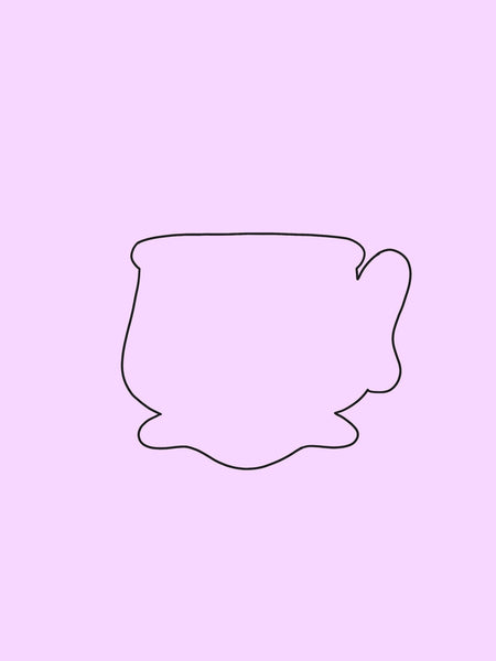Mad Teacup Cookie Cutter