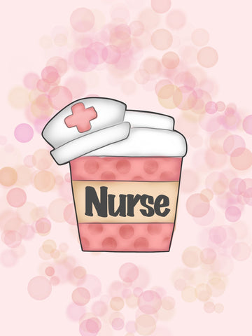 Nurse Coffee Cup Cookie Cutter