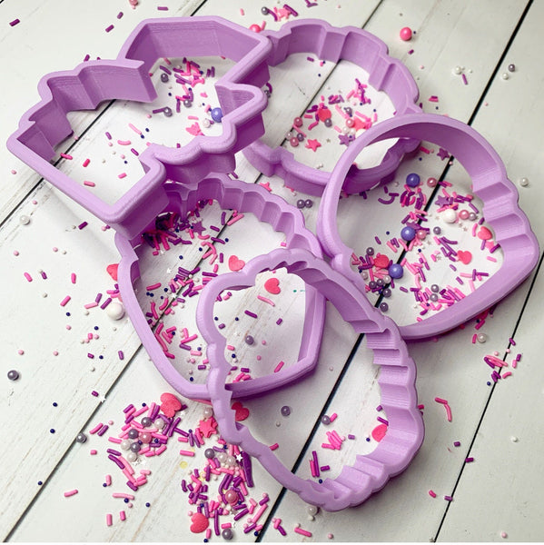 Floral Mouse Silhouette Cookie Cutter