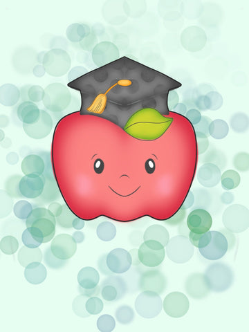 Grad Apple Cookie Cutter