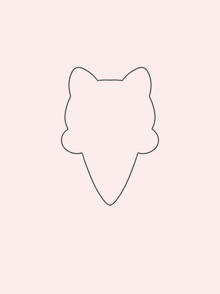 Cat Ice Cream Cookie Cutter