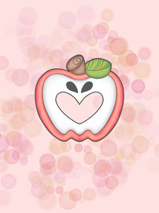 Apple With Heart Cutout Cookie Cutter