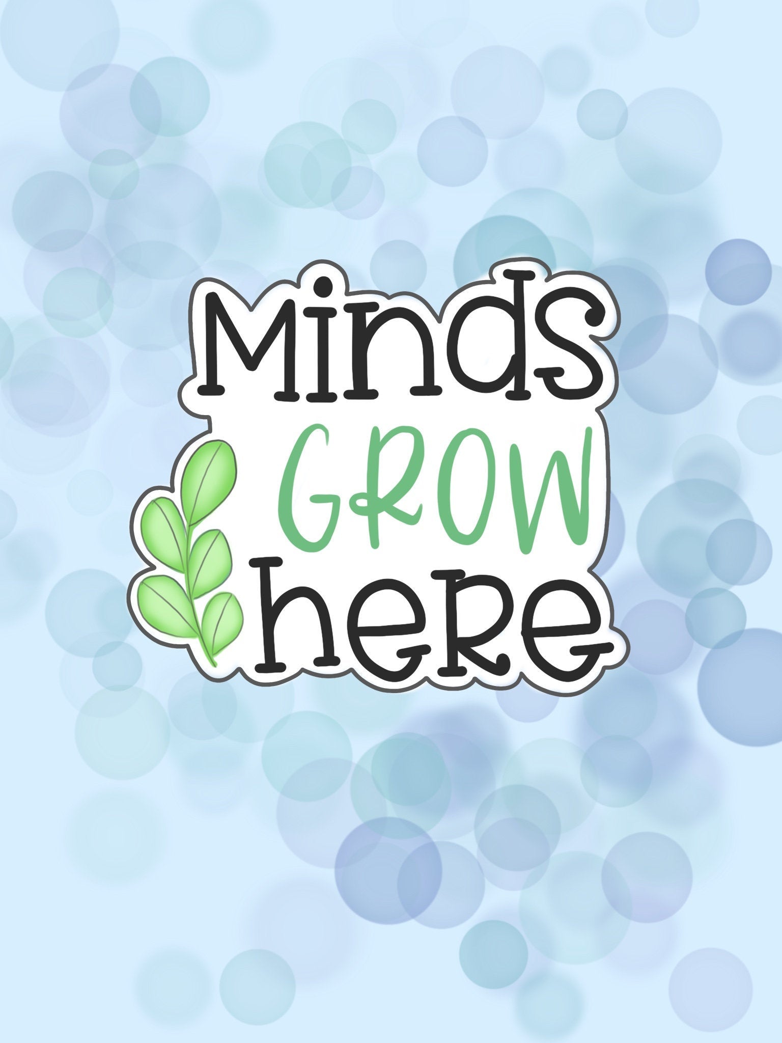 Minds Grow Here Plaque Cookie Cutter