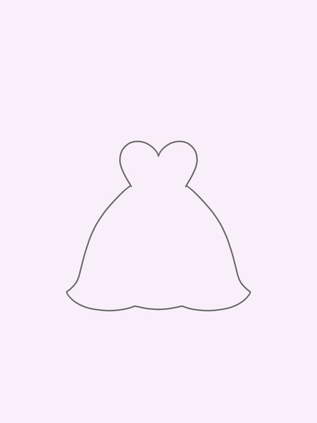 Sarah Gown Cookie Cutter