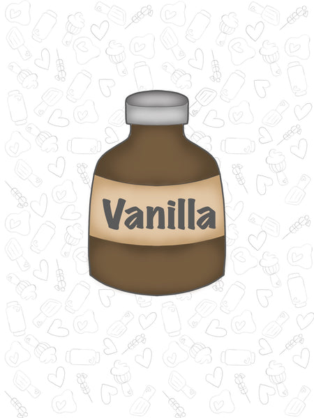 Vanilla Bottle Cookie Cutter