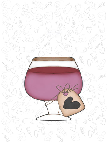 Wine Glass With Tag 2021