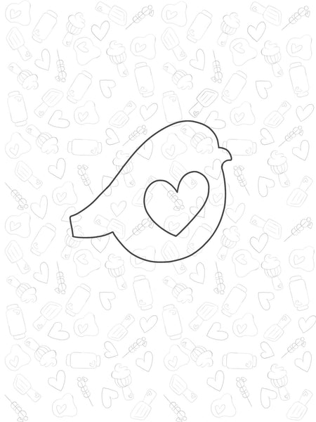 Bird Heart Cutout