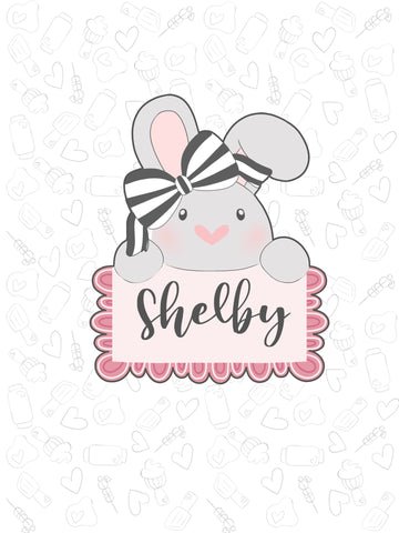 Scalloped Shelby Bow Plaque