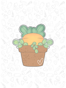 Greenery Carrot Pot