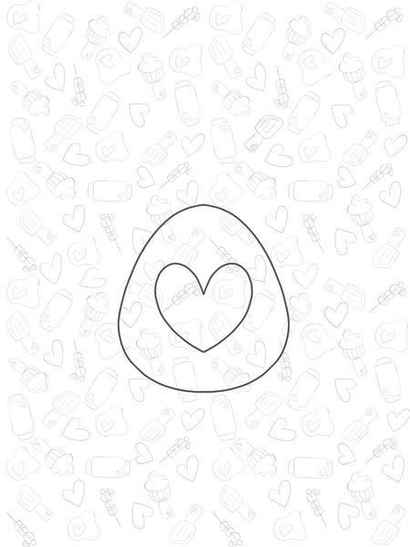 Egg Heart Cutout