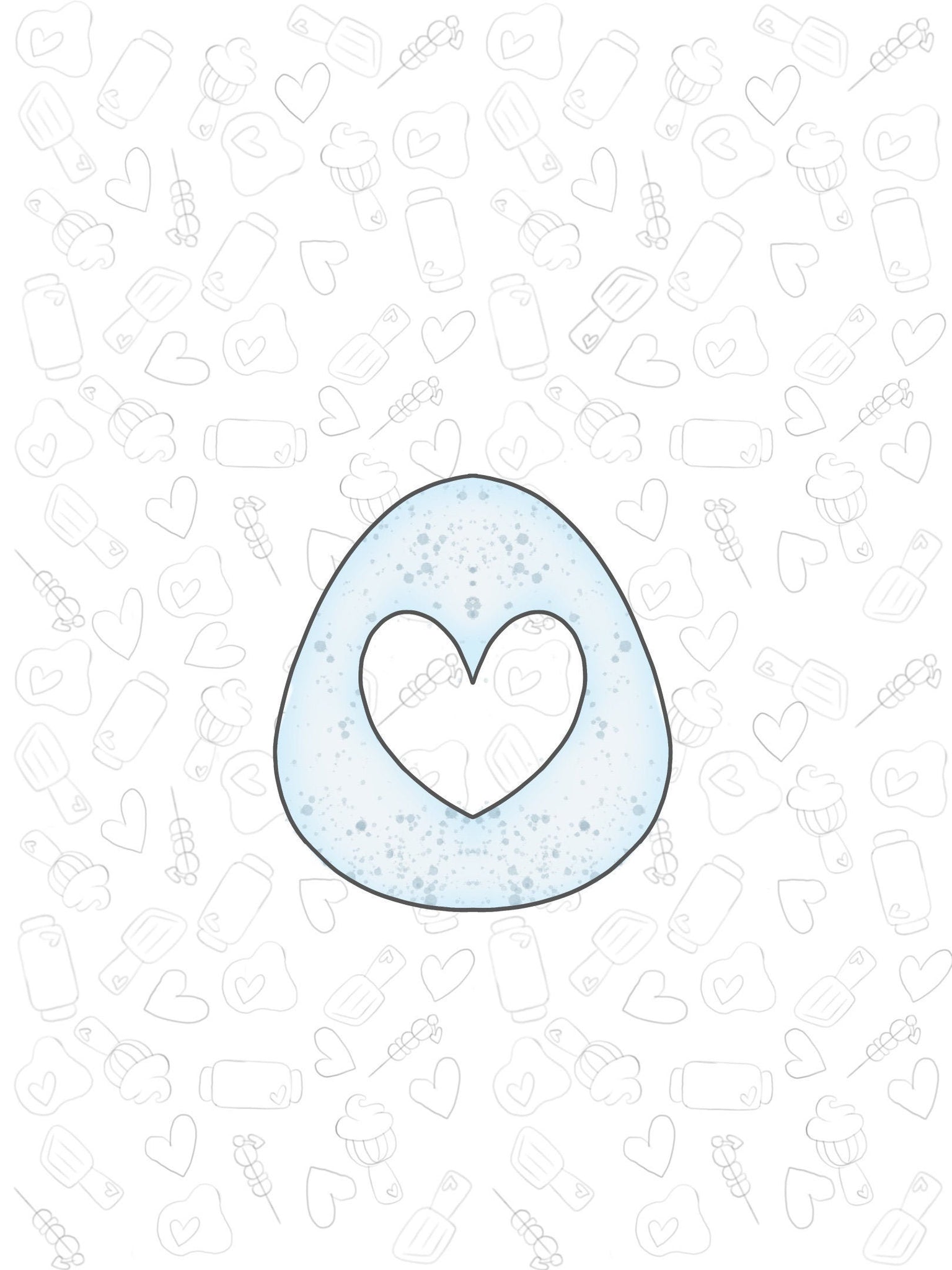 Egg Heart Cutout