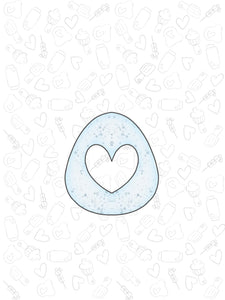 Egg Heart Cutout