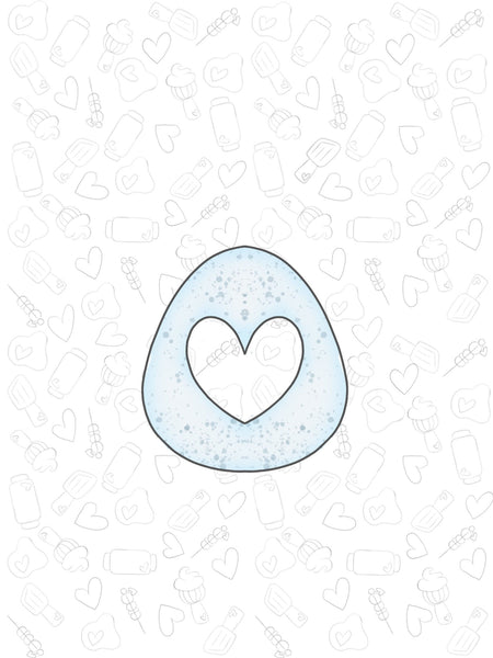 Egg Heart Cutout