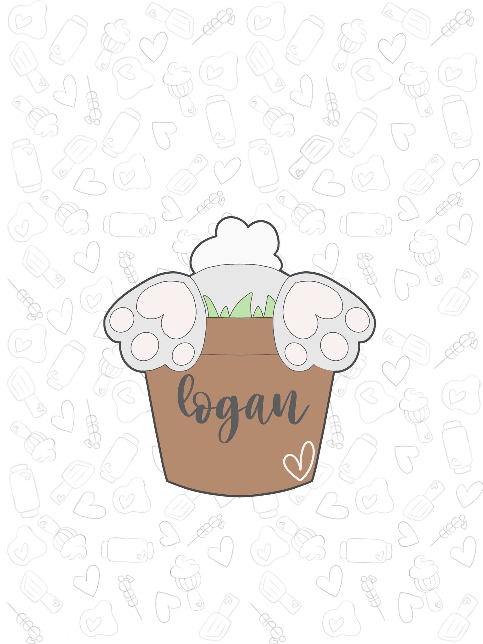 Logan Bunny Pot