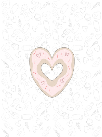 Heart Donut With Cutout 2021
