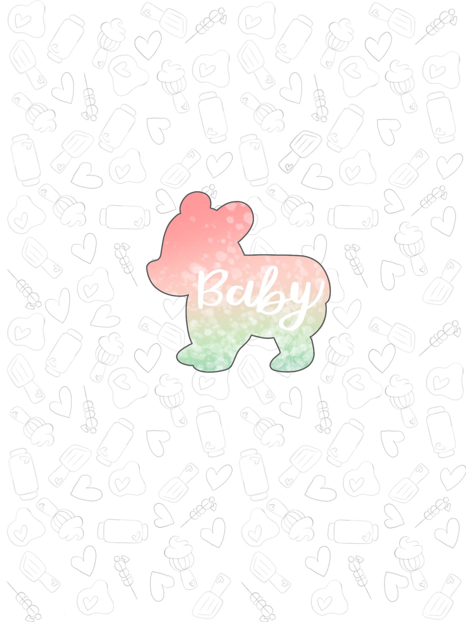 Baby Bear Silhouette