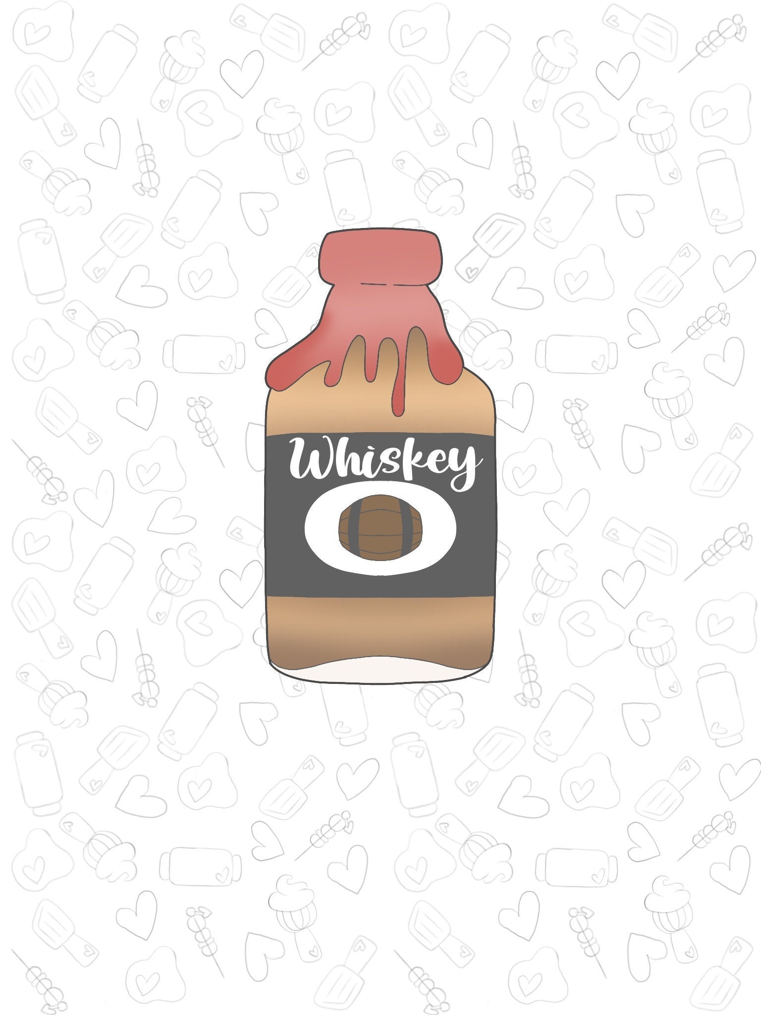 Dipped Whiskey Bottle