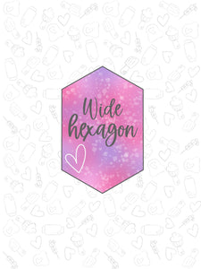Wide Hexagon plaque