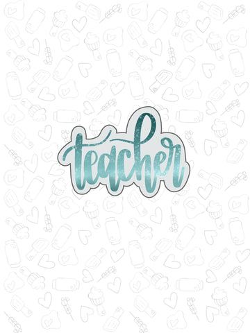 teacher font plaque