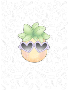 Pineapple heart Glasses