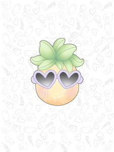 Pineapple heart Glasses
